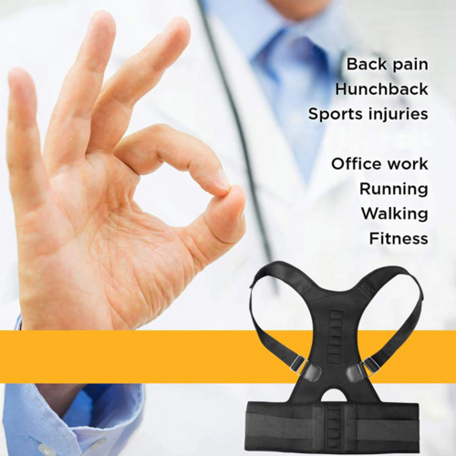 Posture Corrector Support Magnetic Back Shoulder Brace Belt Band For (Copy)