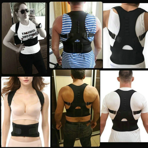 Posture Corrector Support Magnetic Back Shoulder Brace Belt Band For (Copy)